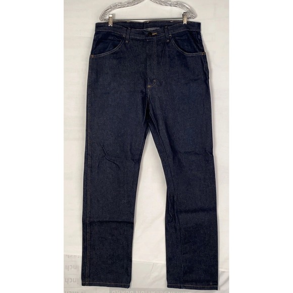 Vtg Rustler Mens 36x34 Straight Leg Regular Fit Heavyweight Denim Jeans - Picture 2 of 13